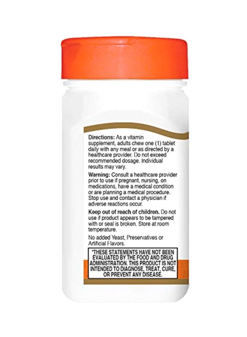 21st Century Chewable Vitamin C 500 mg Dietary Supplement - 110 Tablets - Image 3